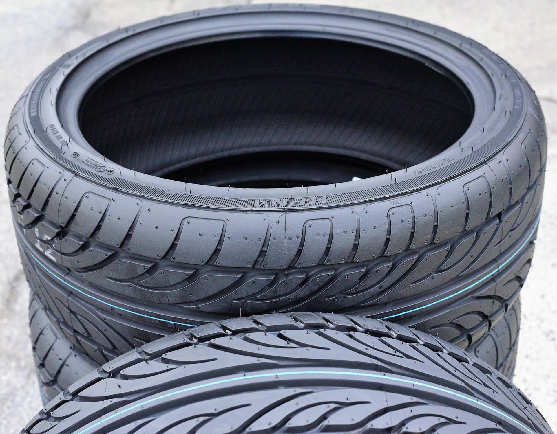 Forceum Hena all-season tire 215/45ZR17 - close-up sidewall and tread pattern